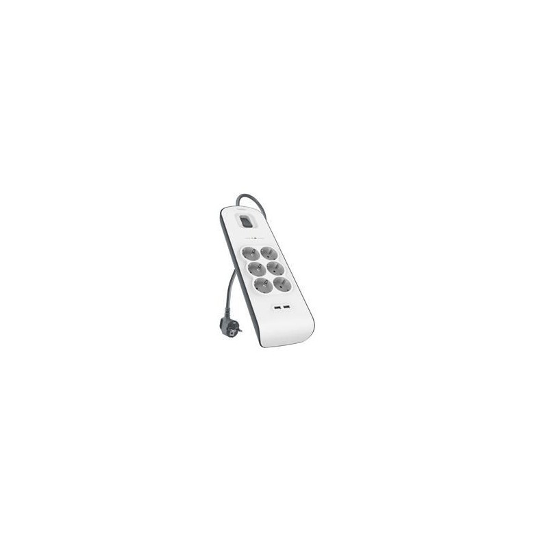 Belkin BSV604vf2M Bianco 6 prese(e) AC 2 m