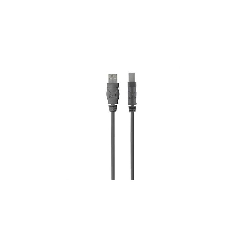 Belkin USB 2.0 A - USB 2.0 B, cavo da 4,8 m USB 4,8 m USB A USB B Gri