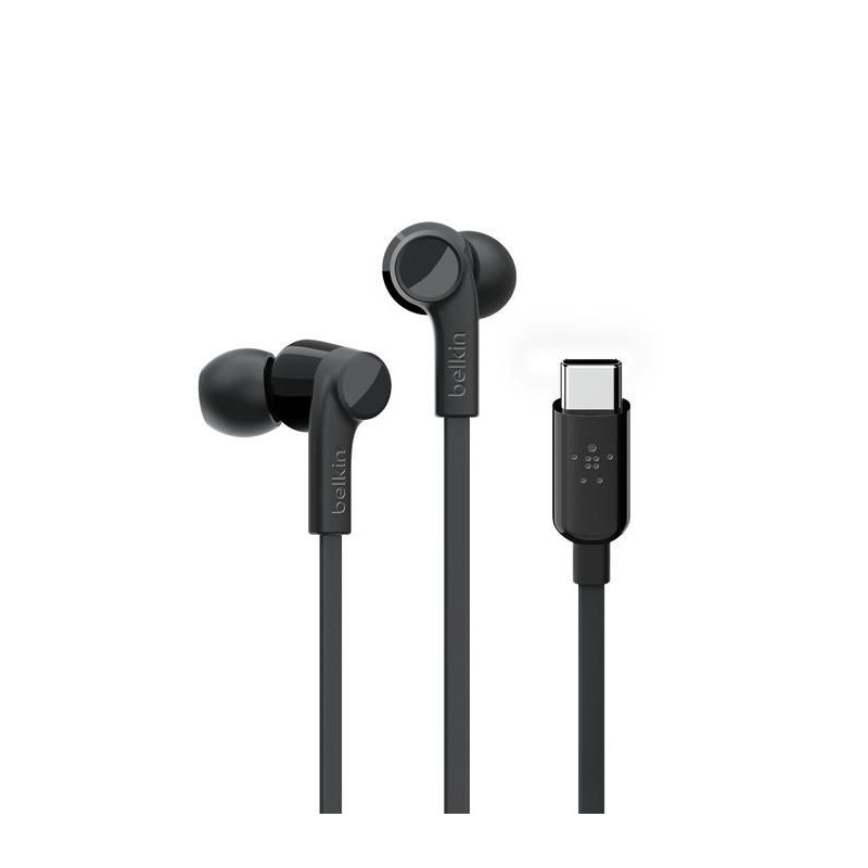 Belkin ROCKSTAR Cuffie Cablato In-ear Musica e Chiamate USB tipo-C Ne