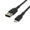 Belkin Boost Charge Geflochtenes Lightning/USB-A-Kabel 2 m - schwarz