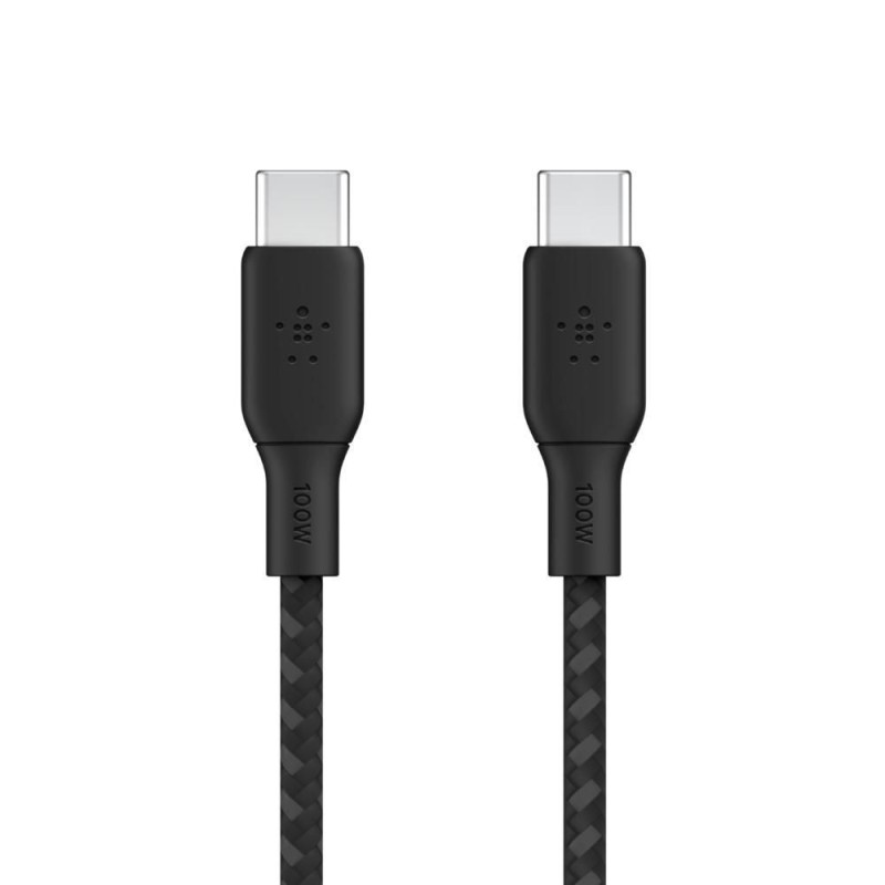 Cavo USB-C/USB-C intrecciato Belkin, ricarica rapida fino a 100 W, 3 