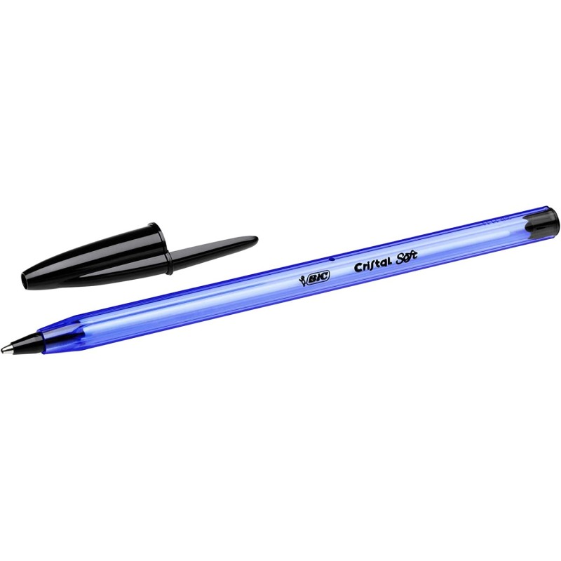 BIC Cristal Soft Nero Penna a sfera Medio 50 pezzoi Bic Cristal So