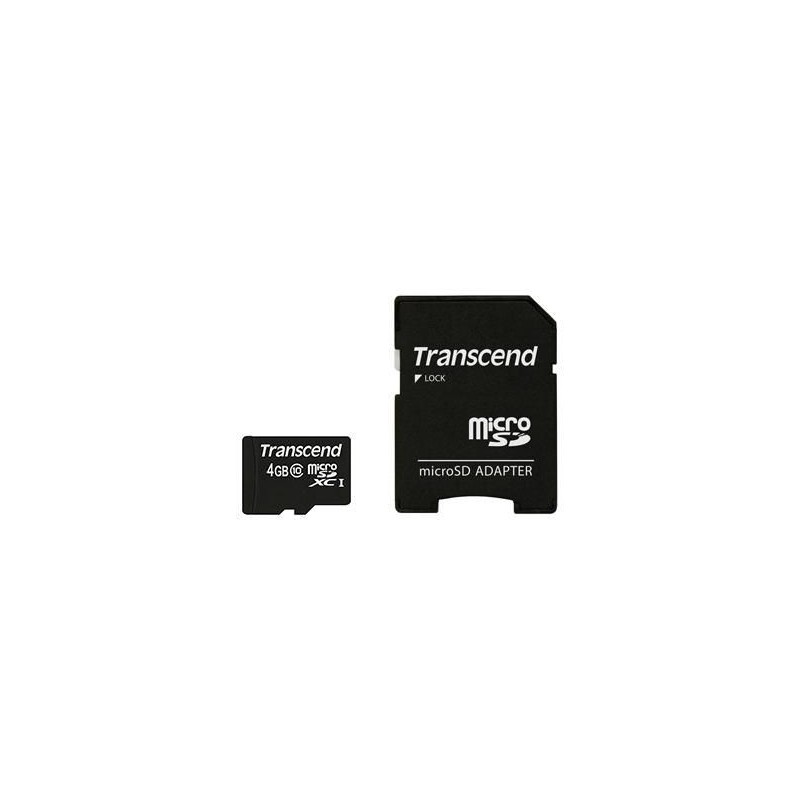 Scheda MicroSD SDHC 4GB + adattatore