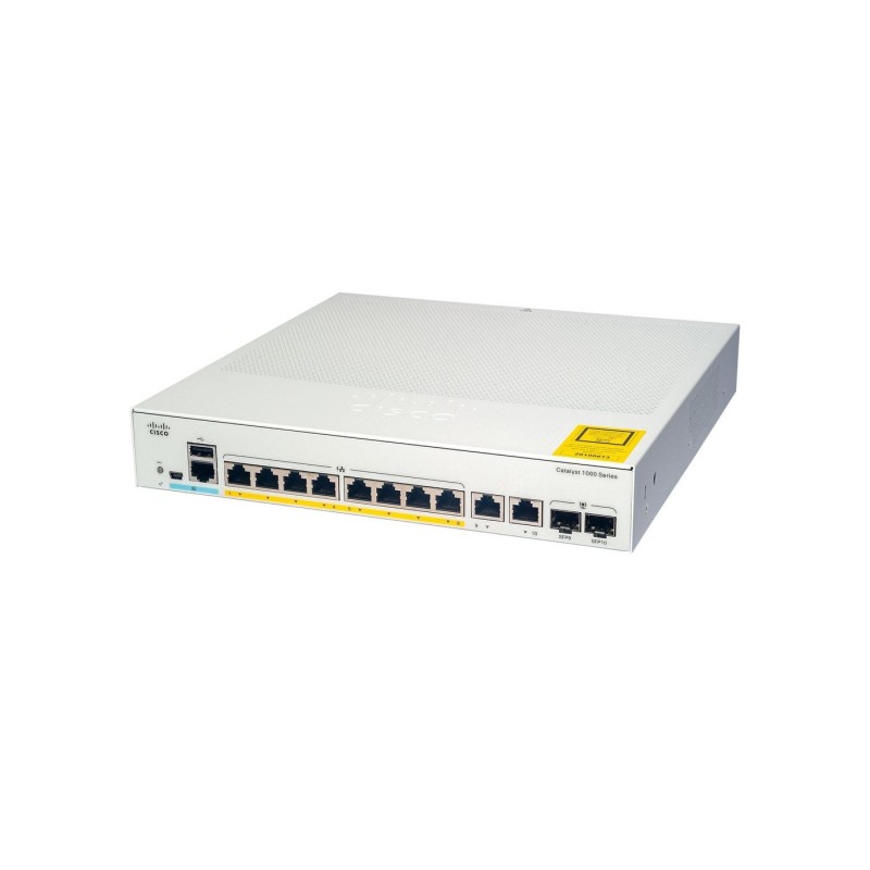 Catalyst 1000 8port GE - Ext PS - 2x1G SFP