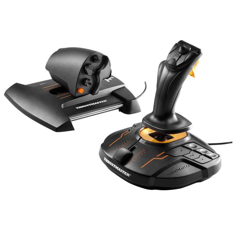 Thrustmaster T-16000M FCS Hotas Nero, Arancione USB Joystick Analogic