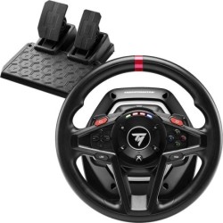 T128 Black Usb Steering Wheel