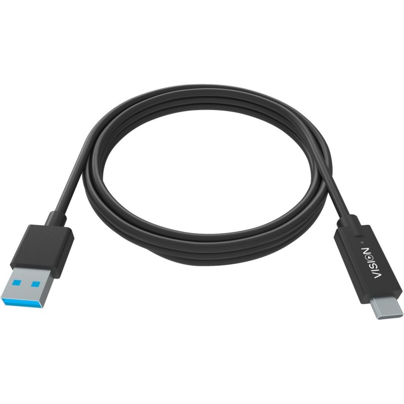 Vision TC 1MUSBCA/BL cavo USB 1 m USB 3.2 Gen 1 [3.1 Gen 1] USB A USB