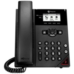 POLY 150 telefono IP Nero 2 linee LCD