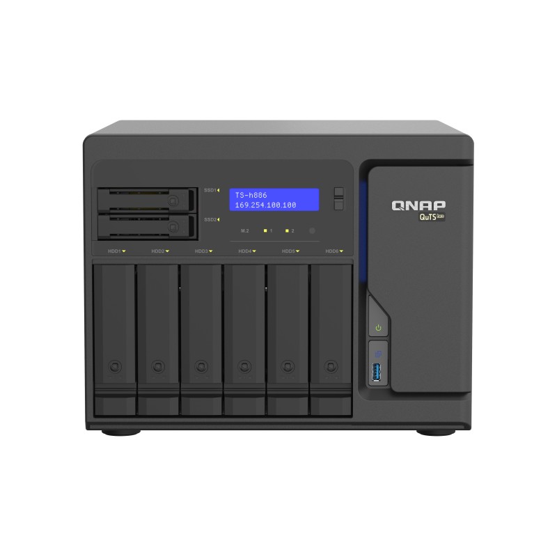 QNAP TS-H886 NAS Tower Collegamento ethernet LAN Nero D-1622