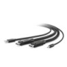 Belkin F1D9020B06T cavo per tastiera, video e mouse Nero 1,8 m (DUAL 