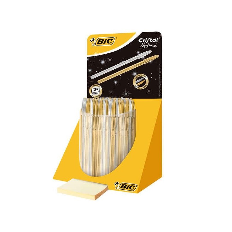 Bic Crystal Line Celebration Espositore da 40 penne a sfera con corpo