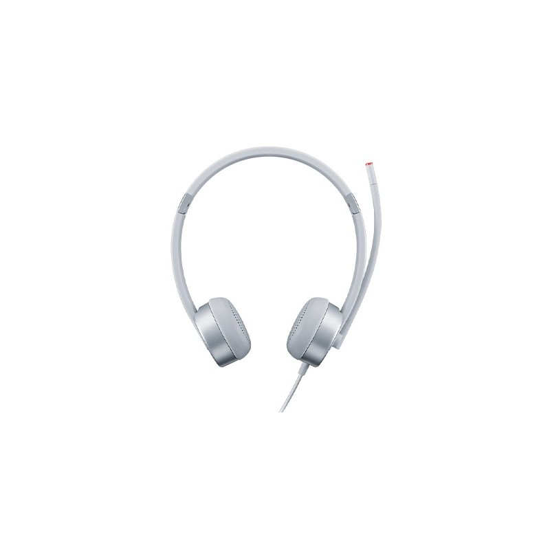 Lenovo 100 Stereo Analogue Headset Auricolare Ufficio Argento