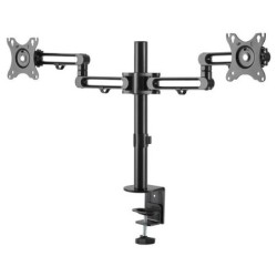 DESK MOUNT DUAL MONITOR ARM FOR