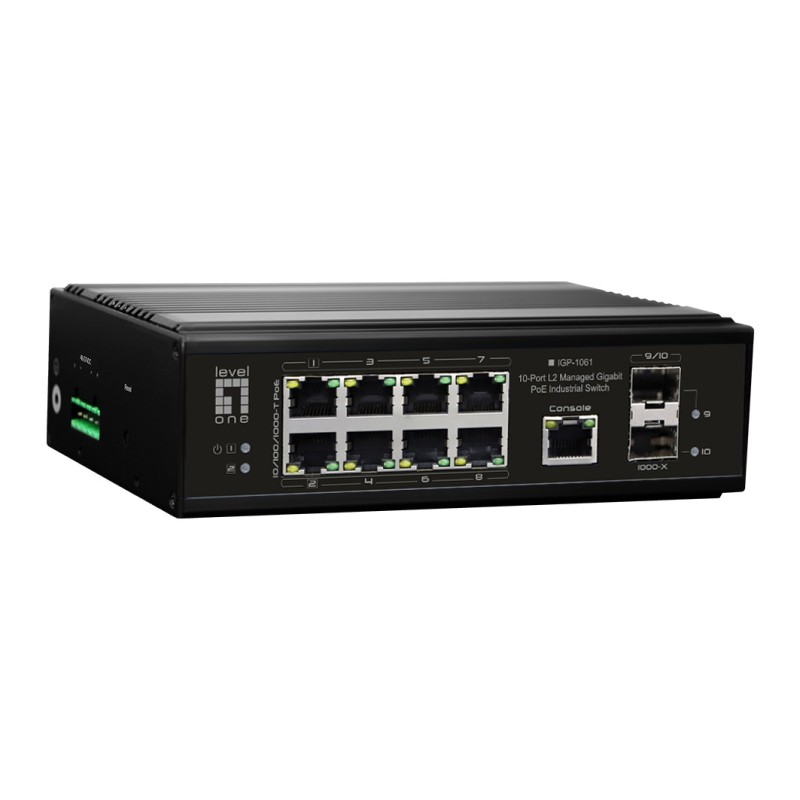 LevelOne IGP-1061 Switch 10-porte Gigabit PoE++