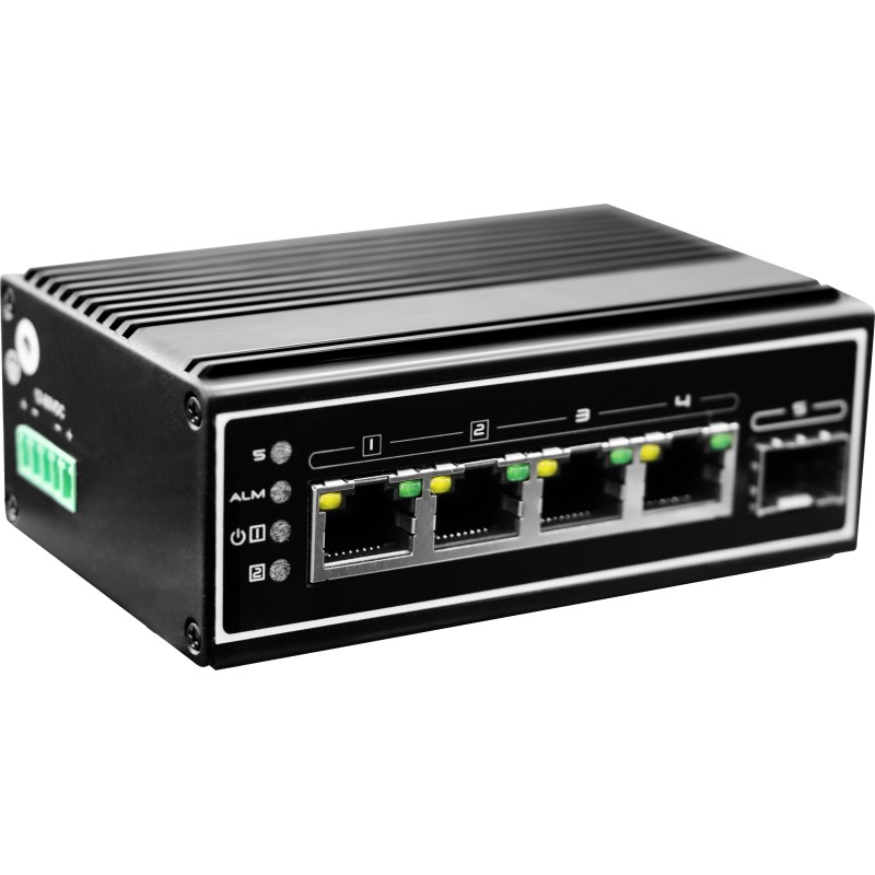 LevelOne IGP-0502 Switch 5-porte Gigabit PoE+