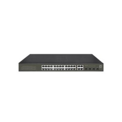 LevelOne Switch 24x GE GES-2128P 4xGSFP 19 380W 16xPoE+