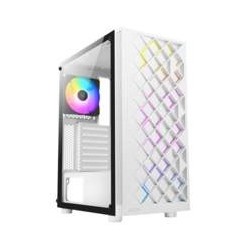 Azza Spectra White ATX Gaming Tower, RGB Beleuchtung, Glasfenster