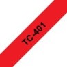 RIBBON ORIGINALE BROTHER TC-401 NERO SU ROSSO 12mm