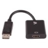 V7 Adaptador negro de v&Atilde;&shy;deo con conector DisplayPort macho a HDMI 