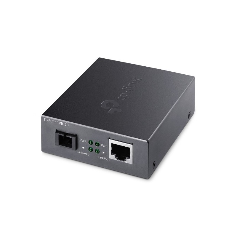 TP-LINK [TL-FC111PB-20] 10/100 Mbps WDM Media Converter with 1-Port P