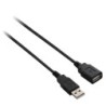 V7 Cavo prolunga USB nero da USB 2.0 A femmina a USB 2.0 A maschio 1.