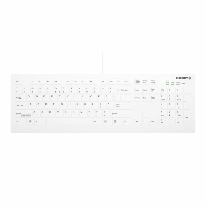 CHERRY AK-C8112 tastiera USB QWERTY Inglese Bianco