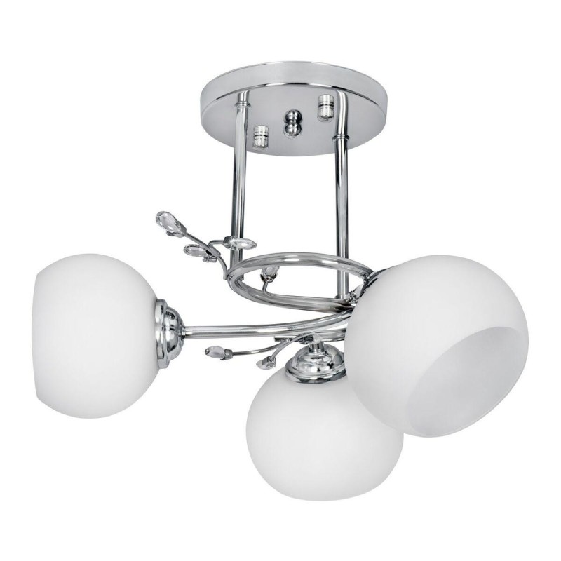 Lampadario Activejet AJE-IRMA 3P Bianco Argentato Metallo 40 W 39 x 2