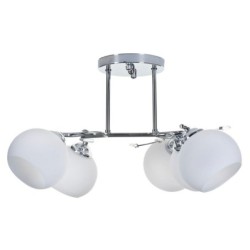 Lampadario Activejet AJE-IRMA 5P Bianco Nero Argentato Metallo 40 W 5