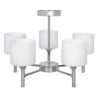 Lampadario Activejet AJE-MIRA 5P Bianco Argentato Metallo 40 W 47,5 x