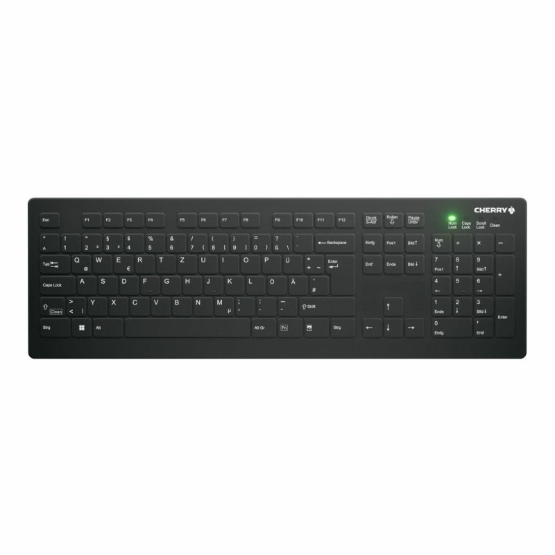 CHERRY AK-C8112 tastiera RF Wireless QWERTZ Tedesco Nero