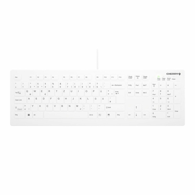 CHERRY AK-C8112 tastiera USB QWERTZ Tedesco Bianco