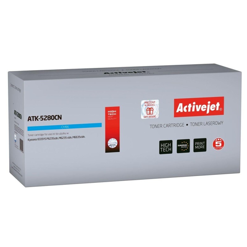 Toner Compatibile Activejet ATK-5280CN Ciano