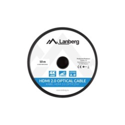 Cavo HDMI Lanberg CA-HDMI-20FB-0100-BK Nero 10 m