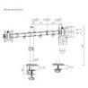 Supporto da Tavolo per Schermo MacLean MC-754N 17&quot; 32&quot;