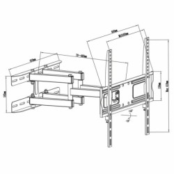 Supporto TV MacLean MC-760 32&quot; 55&quot; 26&quot; 30 Kg