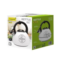 Teiera Feel Maestro MR-1324 Bianco Nero Acciaio inossidabile 2,5 L