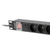 Multipresa 19&quot; 6 Tomas Schuko Lanberg PDU-06E-0200-BK (2 m)