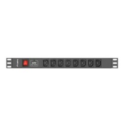 Multipresa 19&quot; 8 Tomas Schuko con On/Off Switch Lanberg PDU-08I-0200-