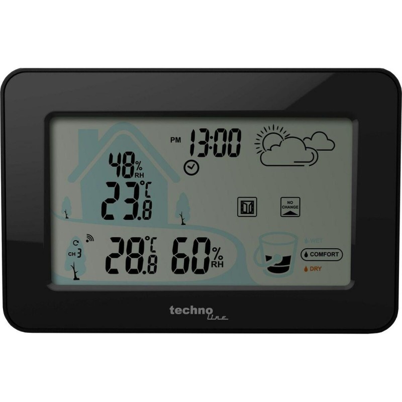 Stazione Meteorologica Multifunzione Techno Line WS9490 Nero