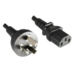 Microconnect PE150418 cavo di alimentazione Nero 1,8 m Spina di alime