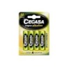 Cegasa Super Alcaline Blister da 4 Batterie LR6 ad Alte Prestazioni -