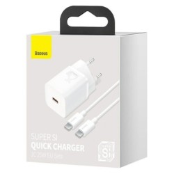 Carica batteria da Parete Baseus Super Si Bianco 25 W