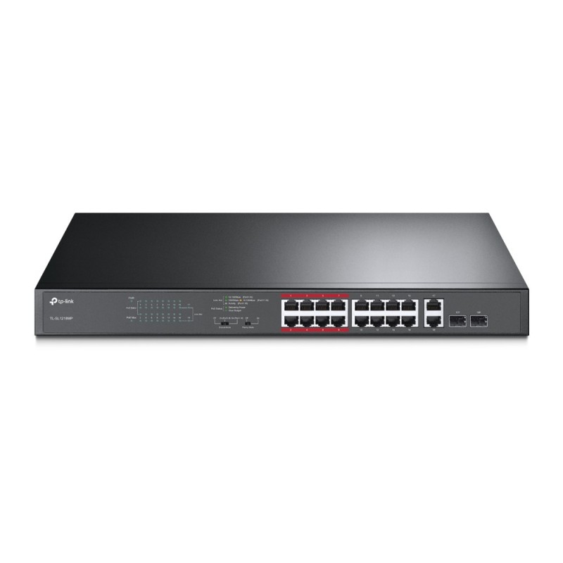 TP-Link TL-SL1218MP switch di rete Non gestito Fast Ethernet (10/100)