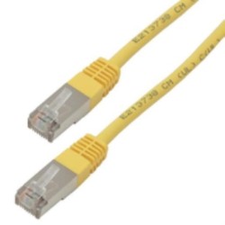 Cavo RJ45 FTP Giallo CAT6A - 1 Mt termosaldato