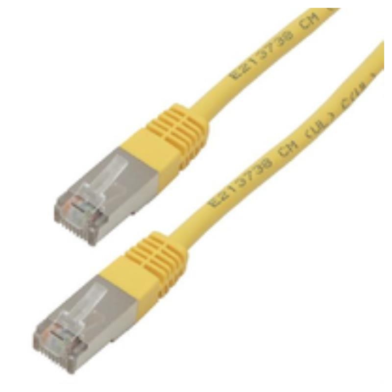 Cavo RJ45 FTP Giallo CAT6A - 1 Mt termosaldato