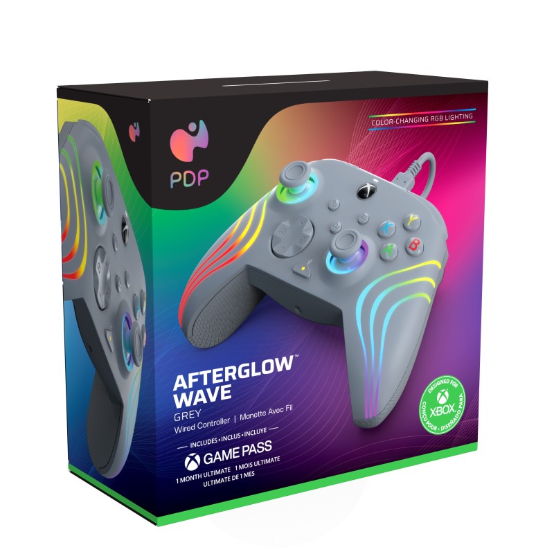 PDP Afterglow Wave Grigio USB Gamepad Analogico/Digitale PC, Xbox One