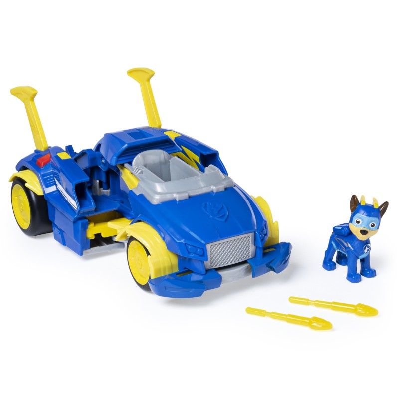 PAW Patrol , Auto di Pattuglia Trasformabile Powered Up di Mighty Pup