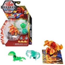 Bakugan Evolutions, confezione Platinum Power Up Wrath con Nano Echo 