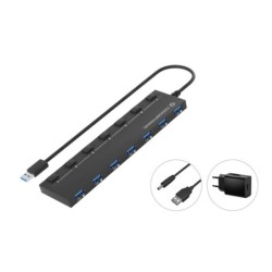 Conceptronic HUBBIES19BP hub di interfaccia USB 3.2 Gen 1 (3.1 Gen 1)