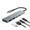 Techly IUSB32C-HUB4AC hub di interfaccia USB 3.2 Gen 1 (3.1 Gen 1) Ty